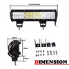Willpower 12 Inch 72W Led Light Bar Flood Spot Combo
