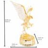 DARMOMOON Acrylic American Bald Eagle Figurine Glass Collection Ornament Statue