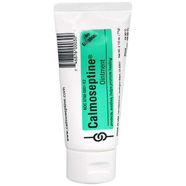 Calmoseptine Calmoseptine Diaper Rash Ointment Tube, 2.5 oz (Pack of 2)