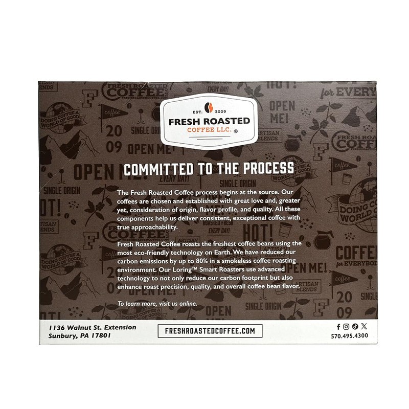 Fresh Roasted Coffee, 100% Colombian Water Processed Decaf, Kosher, K-Cup