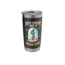 Gene Sequencing Genetic Science DNA Sequence Stainless Steel Insulated Tumbler