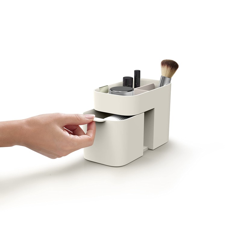 Viva Compact Cosmetic Organiser with Drawer, Shell