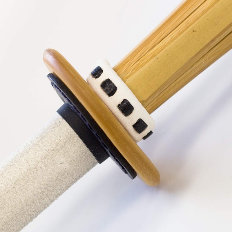 Kendo Leather Tsuba, For Bamboo Swords, 0.3 inch (9 mm)