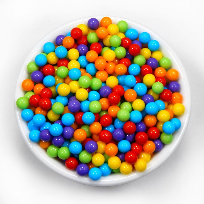 Rainbow Jawbreakers - 1/4" - 1 Pound (16 Ounce) -