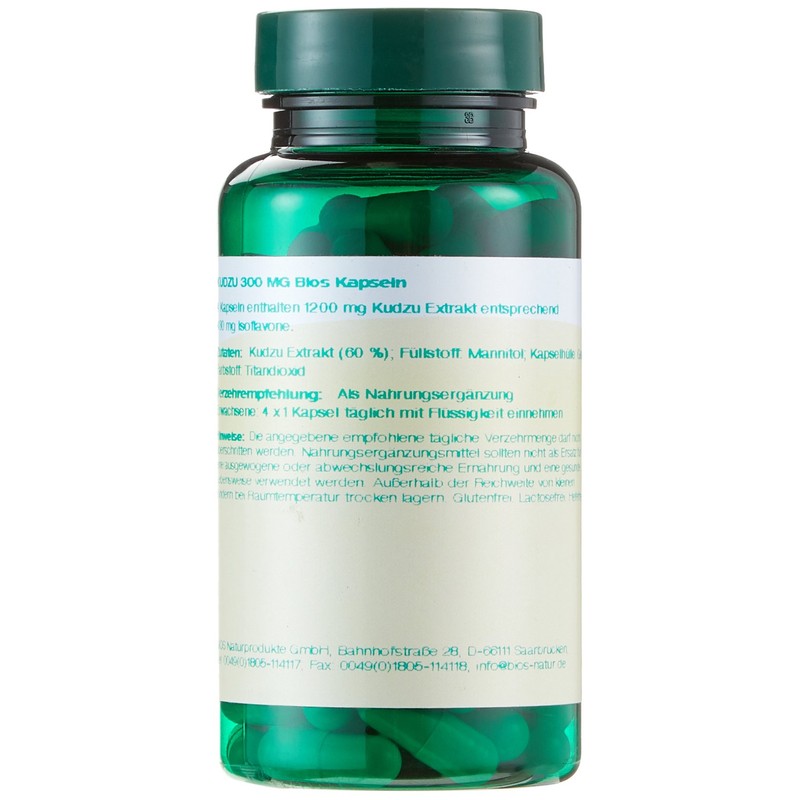 Bios Kudzu 300 mg 100 Capsules Pack of 1 x