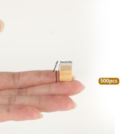 500 x Wooden Dice 10 mm Small Wooden Cubes for Crafts, Wooden Cubes Blank Natural Square Wooden Blocks for Crafts, Craft Blocks, Wooden Blocks for Crafts for DIY Crafts Numbers Painting Decoration