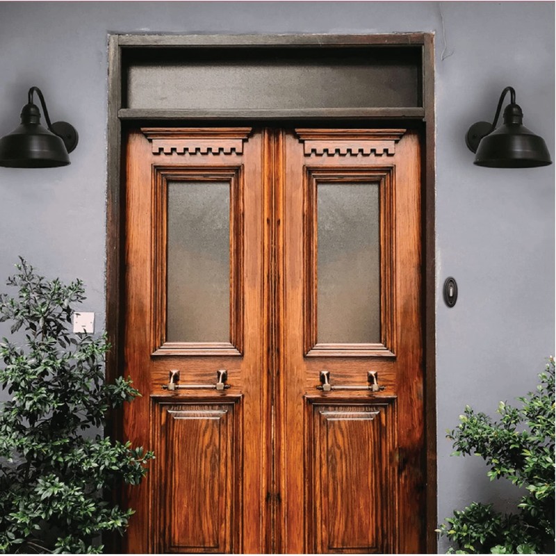 HOMEnhancements Rubbed Bronze Traditional Oval Doorbell, Wired Doorbell Button, Decorative
