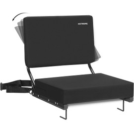 Stadium Seats for Bleachers with Back Support,Stadium Seating for Bleachers with Comfy Padded Active Foam Backs,Portable Folding Stadium Chair with Shoulder Strap,Bleacher Chairs with Back