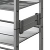 Whitmor Steel Mesh 3-Tier Shoe Rack Gunmetal