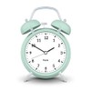 Fisura – Analog Alarm Clock Without Ticking, with LED Night