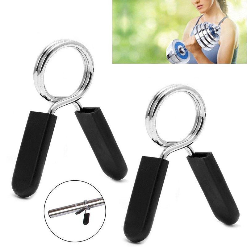 fatteryu 2Pcs 30mm Barbell Gym Weight Lifting Bar Dumbbell Lock