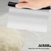 Premium Stainless Steel Dough Scraper & Bench Scraper - Multi-Purpose