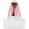 Pdbokew Women's Skiing Snowboarding Jackets Fleece Hood Mountain Snow Coat