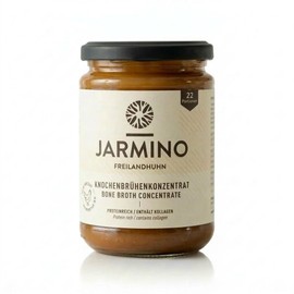 JARMINO Organic Chicken Bone Broth Concentrate - Collagen Rich Broth from Free-Range Chickens, Germany, 200g (20 Servings) - Natural Proteins & Amino Acids, Gluten Free, Keto & Paleo Safe