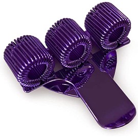 Ashton and Wright - Triple Metal Pen Holder with Pocket Clip - Ideal for Doctors/Nurses/Pilots - Single - Purple