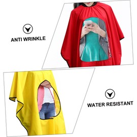 MERRYHAPY Pcs Barber Cape Cloak Hairdressing Smock Viewing Window One Size Fits Breathable and Machine Washable for Salon Spa Home Use