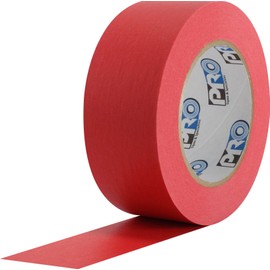 ProTapes Pro 46 Crepe Paper Masking Tape, 60 Yds Length X 2" Width, Red (Pack of 1)