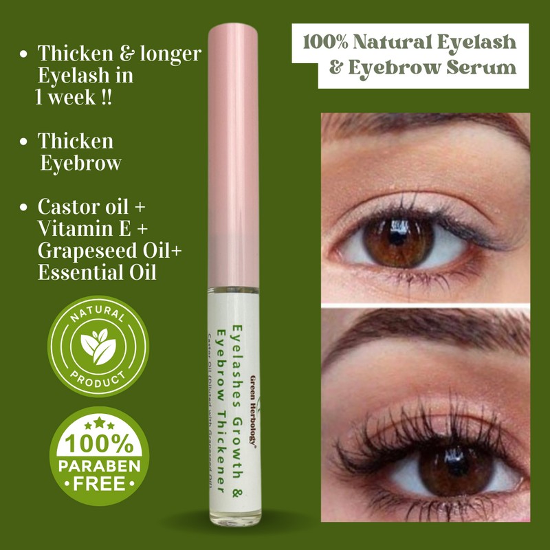 Green Herbology Eyelash And Eyebrow Growth Serum - Serum Pelebat
