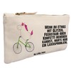 Mr. & Mrs. Panda Make-up bag unicorn cyclists, White, Hand