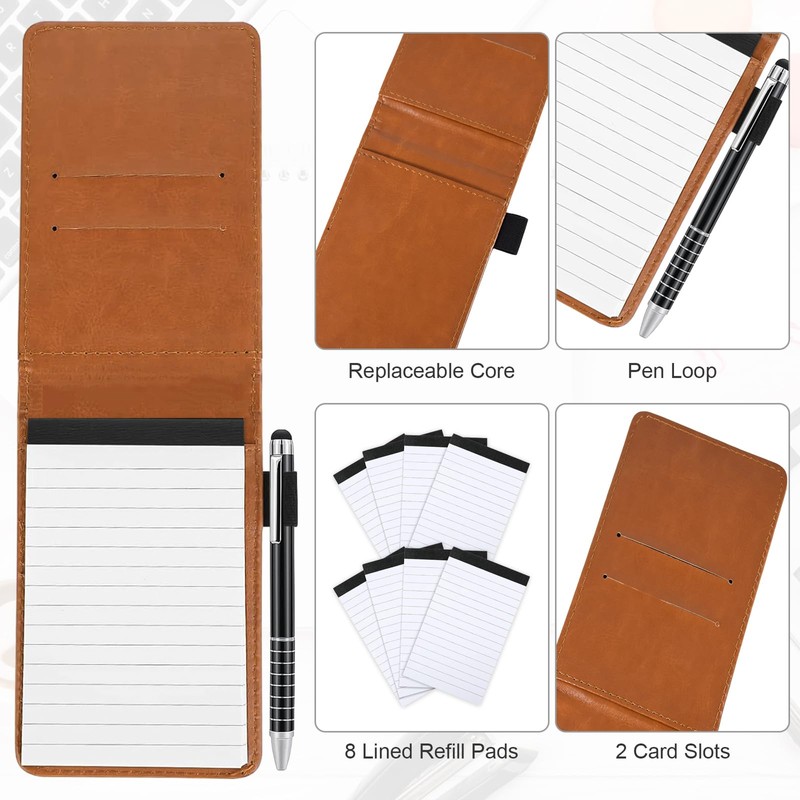 Marte Vanci Mini Pocket Notebook A7 Notepad Holder Memo Pad