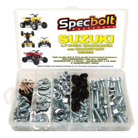 150pc Specbolt Suzuki LT-R450 LTZ400 Z250 ATV Bolt Kit for Maintenance & Restoration OEM Spec Fasteners LT450R LTR450 Z400 ATV LTZ250