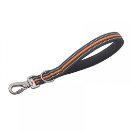 DONGKER Short Dog Lead, 32 cm, Reflective Short Dog Lead, Recall Lead with Metal Clip and Soft Padding for Training Large / Medium Dogs