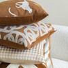 Horseshoe Pattern Pillow Cover Luxury Leopard Cheetah Jacquard Embroidery Decorative