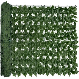 DOPGIB Artificial Ivy Privacy Fence Screen:120 "x 40" (34 Sqft) Anti-Ultraviolet Artificial Hedge Grass Wall, Used for Indoor and Outdoor Green Background, Garden Greening Decoration