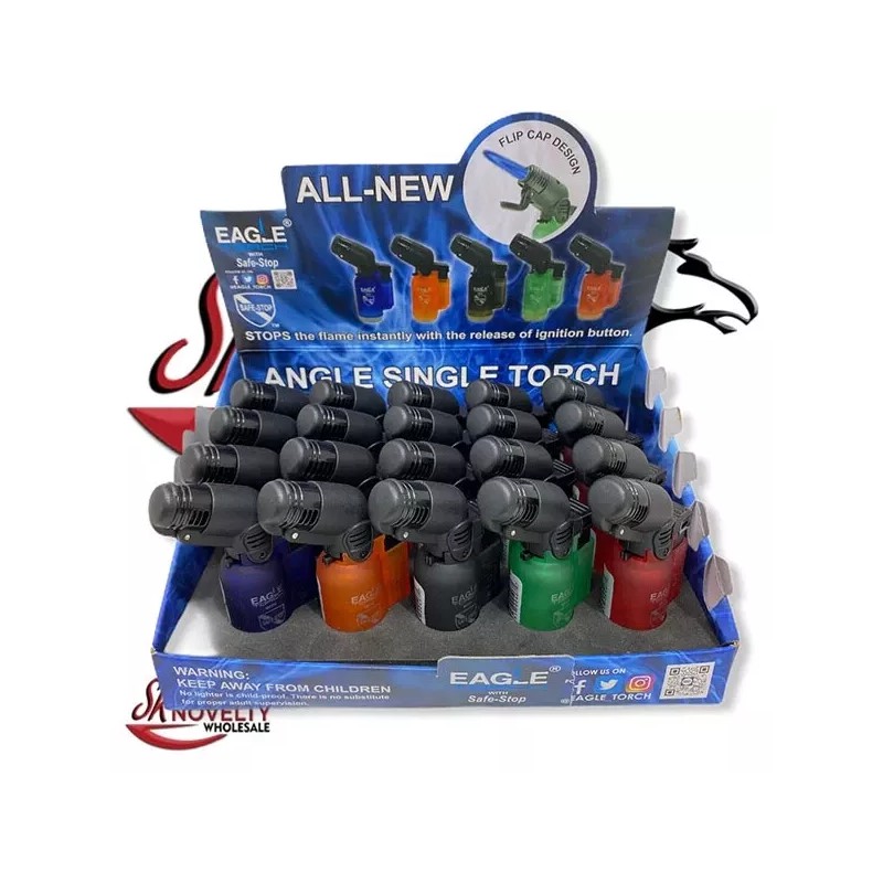 Eagle Jet 45 Degree Angle Flame Torch Lighter Refillable Windproof