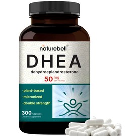 NatureBell DHEA 50mg for Men & Women, 300 Capsules | Micronized for Better Absorption | Plant-Based Source | Supports Energy, Metabolism & Healthy Aging | Non-GMO, Made in USA