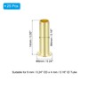 PATIKIL Brass Compression Insert, 25 Pcs 6mm OD x 4mm