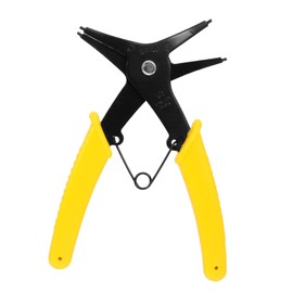 TOVINANNA 1pc Yellow Circlip Plier Spring Installation Removal Tool Non-slip Grip Retainer Ring Accessory Strong Durable Design for Efficient Use