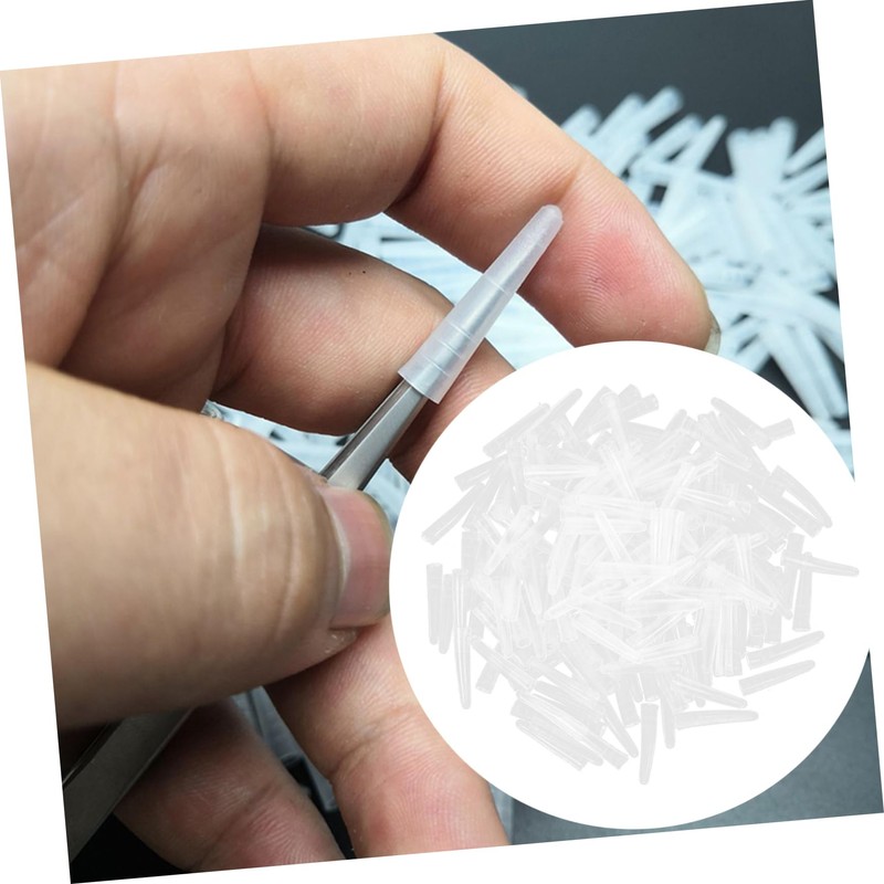 BIUDECO 200Pcs Non Slip Tweezers Tip Protector Covers for Elbow
