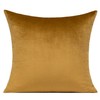 Gold Christmas Decorative Throw Pillow Covers 18x18 Golden Velvet Decorations