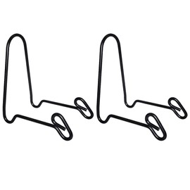 Tincogo (2 pack Display Stand Easel Iron Bowl Stands for Display Medium Deep Bowls, Platters and Deep Dishes