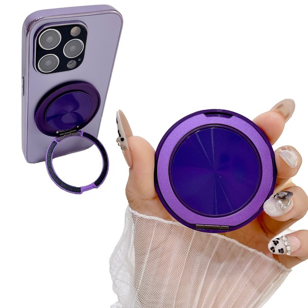 ZYWQ Magnetic Phone Holder, Foldable Phone Grip 360 Rotation Finger