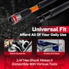 Geinxurn Impact Nut Driver Set, 5 Pieces 6”Long 1/4”5/16”3/8”7/16”1/2”6 Point