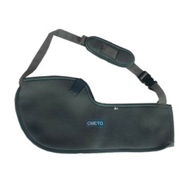CMETO Arm Sling Sport Breathable Medical Sling with Padded Strap for Active Recovery and Support (L)