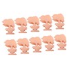 10pcs Metal Binder Clips Innovative Cartoon Cute Shape Electroplated Rustproof