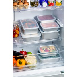 Taniguchi Metal 233157 Aluminum Storage Container with Lid, Deep, Medium