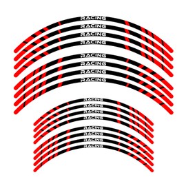 KETABAO Dirt Bike Rim Tape P02 Decals Stickers Protector 21 19 inch Compatible with KXF 250 KX250F KXF 450 KX450F (Red)