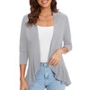 Urban CoCo Women's Casual Lightweight Open Front Cardigan Soft Draped