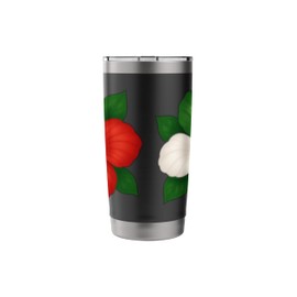 Italy Flag Hibiscus Flower Floral Boys Girls Kids Stainless Steel Insulated Tumbler