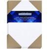 100 Bright White Linen 80# Cover Paper Sheets - 4.5