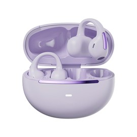 Open Ear Clip On Headphones Earphones Wireless Bluetooth 5.4 with Ear Hooks Air Bone Conduction Wireless Running Headphones Earbuds Earphones Bone Sound Headphones for Jogging with Strap Sports