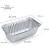 Miamex 25 x 480ml Aluminium Disposable Food Freezing BBQ Baking