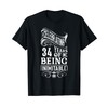 34 Years Of Being Inimitable 34th Birthday T-Shirt