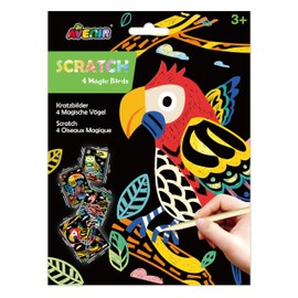 Avenir Scratch Magic Bird, Scratch Kit for Boys and Girls Ages 3+, includes Scratch Boards and Tool, Arts and Crafts for Kids