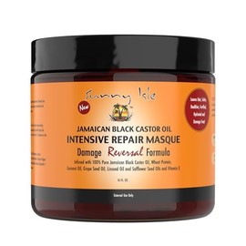 Sunny Isle Jamaican Castor Oil Intensive Repair Masque, Black, Coconut, 16 Fl Oz