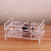 Acrylic Shot Glass Holder Carrying 6 Square Transparent Liquor Cup